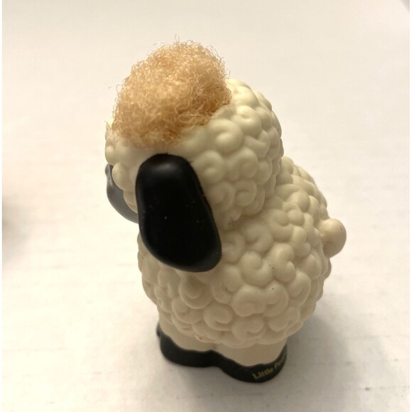 Fisher Price Little People Touch & Feel Fuzzy Hair Farm Animal Sheep Cow Figures - Picture 7 of 9